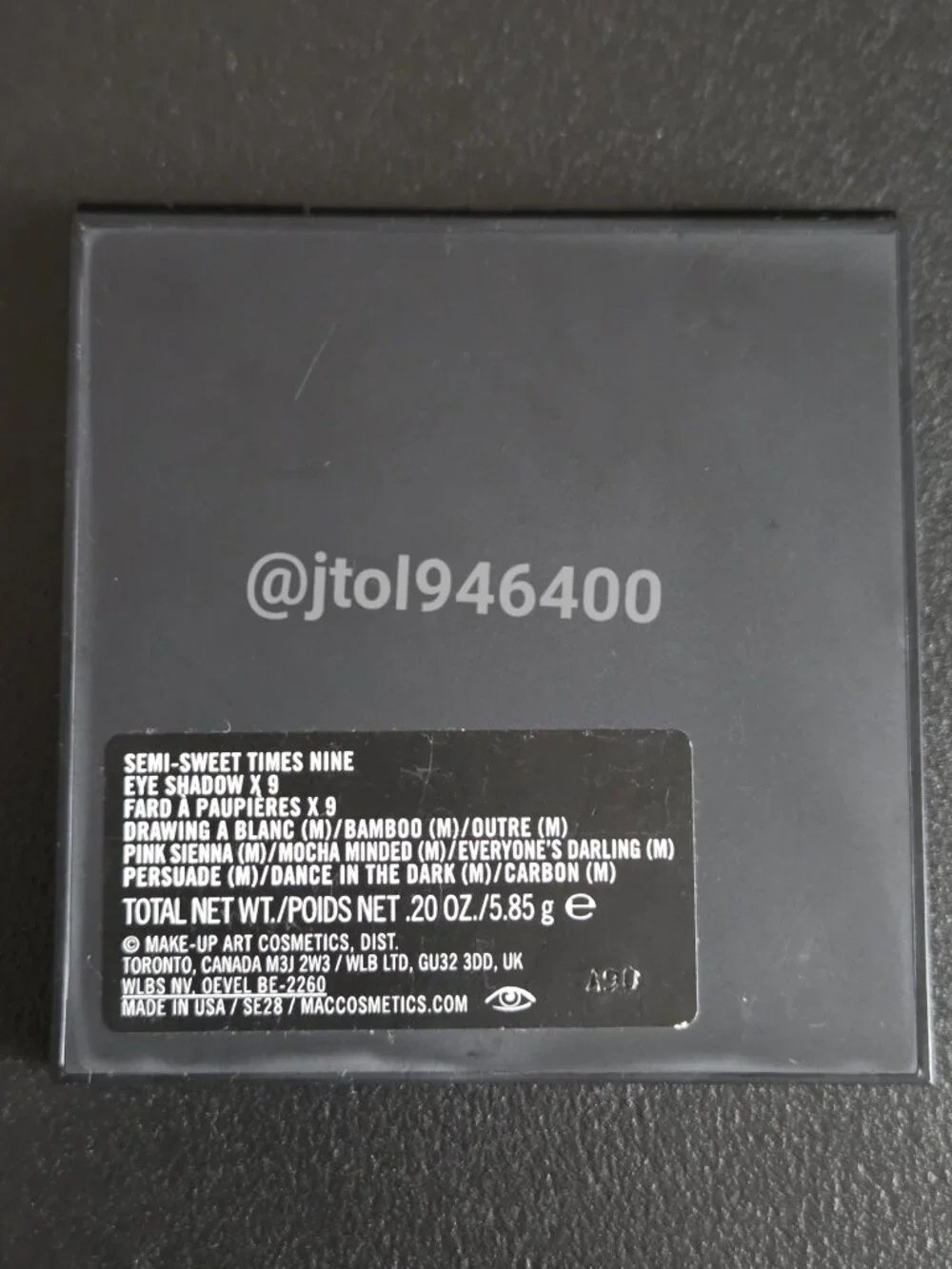 Mac Semi Sweet Times Nine Eyeshadow Palette